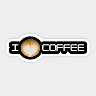 I love coffee Sticker